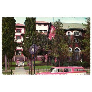 Vintage Postcard Copper Queen Hotel Bisbee Arizona Dick Parrish Inn Motel People